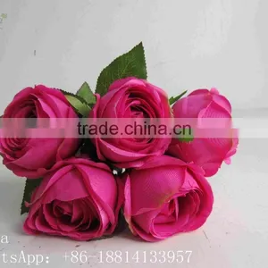 Bulk Artificial Rose Flower Six Heads Flower Rose thumbnail-3