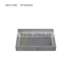 Modern Style Grey Cement / Concrete Bathroom Accessories With Groove Copper or Paninting thumbnail-5