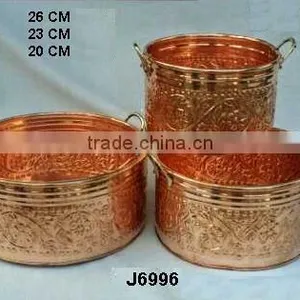Copper Planter With Mirror Polish thumbnail-1