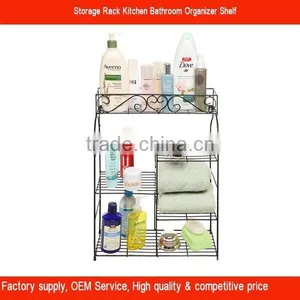 5 Tier Free Standing Storage Rack Kitchen Bathroom Organizer Shelf thumbnail-1