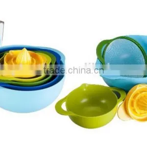 5pcs Plastic Lemon Juicer and Colaner in Mixing Bowl Set thumbnail-3