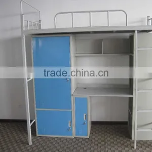 Comfortable Hotel Metal Bed Frame Loft Bunk Bed Metal Bunk Bed Parts thumbnail-4