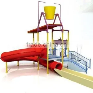 Smart Fiberglass Water Park Slide for Kids thumbnail-2