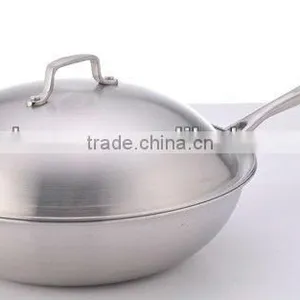 Tri-Layer Non-stick Steel Wok,casserole,chefpan thumbnail-1