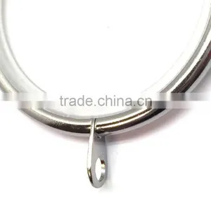 Steel Low Noise Curtain Rod Ring Fixed Eyelet Chrome Plated ID35mm/OD42mm thumbnail-4