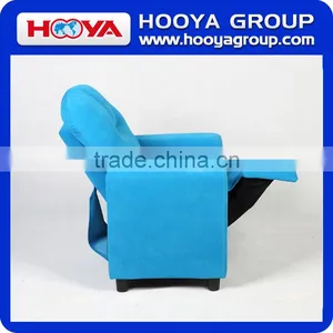Kids Sofa- Blue/brown, W61cm *D53-88cm* H68-75cm,suede Cloth+sponge+crude Wood thumbnail-2