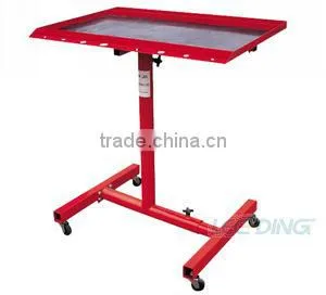 200LB Work Table Cart Adjustable Height W/mat 4 Swivel Wheels thumbnail-1