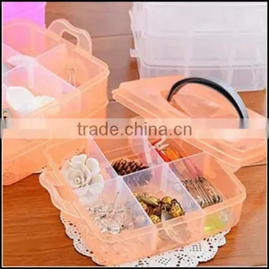 3 Layer 18 Apartment Cheap Plastic Makeup Palstic Storage Box With Lids and Handle/custom Plastic Storage Box/plastic Box thumbnail-2
