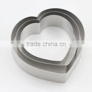 Multifunction Stainless Steel Heart Shape Cookit Cutter Biscuit Cake Mold Set thumbnail-2