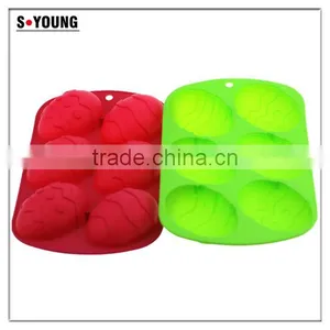 11035 Christmas Series Silicone Baking Moulds,cookie Moulds,egg Shaped Silicone Cake Mould thumbnail-3