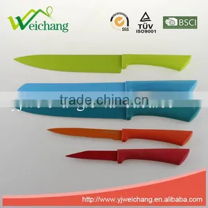 MCK600 5 Pcs Set Kitchen Knives Colorful Non-stick Blade Rubber With TPR Handles , Hot Sale thumbnail-2