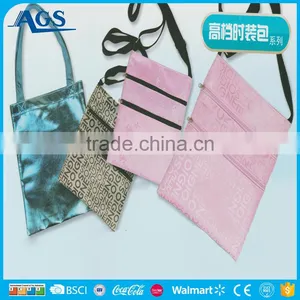 Double Zippers Rectangular Long Strip Sling Bag for Girls thumbnail-1
