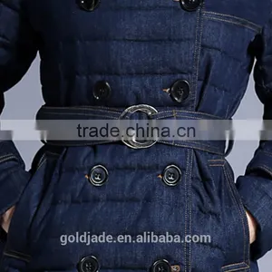Hooded Thick Fashion Women's Clothing Denim Down Jacket Women Winter Down Jacket thumbnail-3