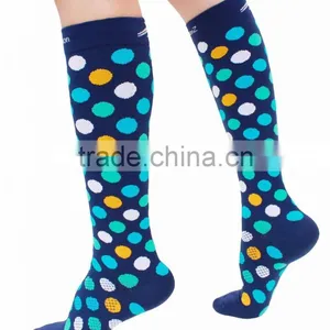Compression Socks With Polka Dots Made of Nylon and Spandex thumbnail-6