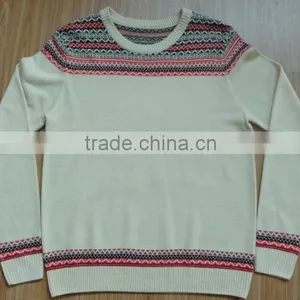 High Quality Men's Autumn Pullover Sportwear Knitted Jumper Crewneck Jacquard Sweater Men Pullover Sweater thumbnail-1