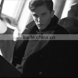 2014 Black Classical Fashionable Good Selling Contemporary Design Coat Men thumbnail-1