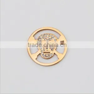 Gold 33MM Coin Dream Peace Faith Love Angel Coin Round Disc Charm thumbnail-3