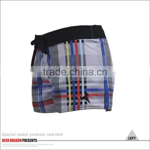 Female Photos Sexy Full Open Sexy Check Mini Running Shorts thumbnail-4