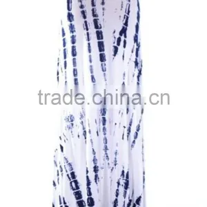 MGOO Custom OEM Women Tie Dye Maxi Skirt Knitted Wrap Around Skirts Vivid Print Ladies Long Skirts thumbnail-3