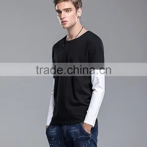 Wholesale Short and Long Sleeve O-neck T-shirt for Men thumbnail-3
