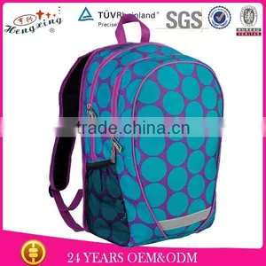 100% Cotton Fabric Fashion Backpack for Students High School Students Backpacks thumbnail-1