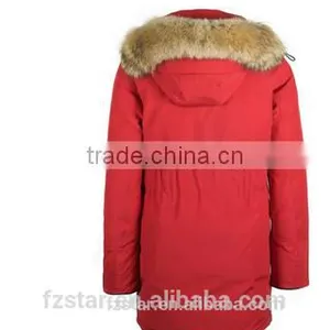 Customized High Quality Women Long Winter Outdoor Down Jacket Porn With Fur and Hood thumbnail-2