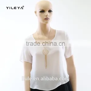 Hot Sale 100%polyester Light Transparent Sexy Chiffon Fabric for Blouse thumbnail-1