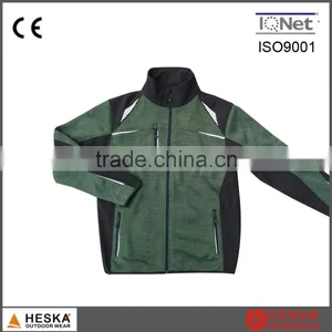 Hot Sales Melange Color Mens Weaving Wear Hiking Knitwear Jacket thumbnail-1