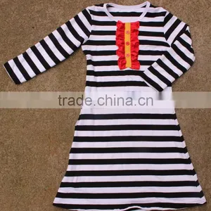 Cotton Long Shirts For Mom Plus Size Stripe Big Size For Lady Spring Blouse For Women White/Black Stripe Summer Long Top thumbnail-1