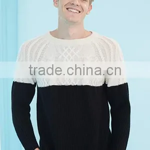 2017 Mens Knit Round Neck Cashmere Pullover Sweater for Wholesale thumbnail-2