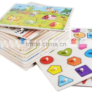 2017 Toys Puzzle Wooden Toy Letters Puzzle Wooden Alphabet Learning Toy thumbnail-2