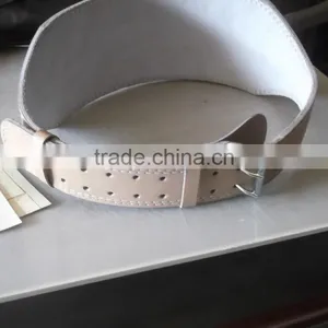 Top Quality 6" Foam Padded Natural Leather Weight Lifting Belts thumbnail-3