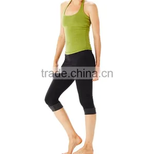 Wholesale Nylon Spandex Gym Stringer Vest Dry Fit Sexy Singlets Women thumbnail-2