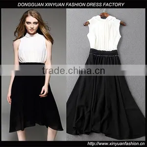 Women Sleeveless Bodycon Long Chiffon Party Cocktail Dresses Ladies Sexy Night Dress Maxi Dress thumbnail-1