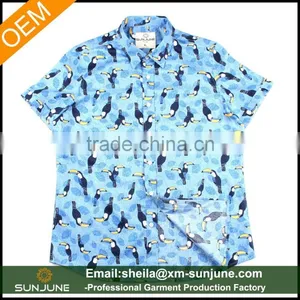 Wholesale Custom Printed Hawaiian Shirt Sublimation thumbnail-1