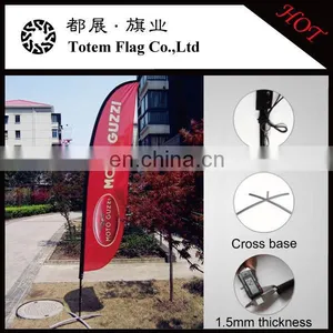 Wholesale Totem Flag OEM/ODM110 Knitted Fabric Business Flying Flag With Base thumbnail-3