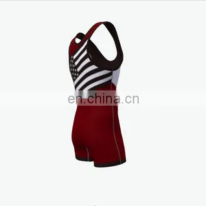 New Freestyle Men's Sublimation Wresting Suit thumbnail-5