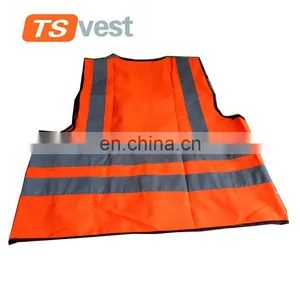 Orange Warning Reflective Safety Vest thumbnail-2
