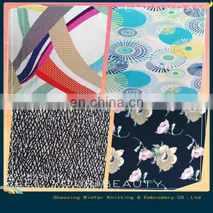 Single Jersey Knitting 30S Rayon Lycra Spandex Print Fabric for Garment thumbnail-1