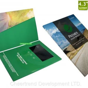 Portrait A5 Size 4.3'' Digital Greeting Card /Video Brochure / Lcd Card thumbnail-3