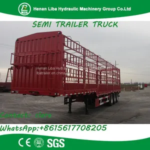 Best Seller in South Asia Stake/Cargo Semi Trailer Animal Transport Trailer thumbnail-3