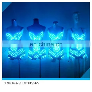 Cute Light Emitting Dress Hot Sexy LED Bikini Led Bra thumbnail-3
