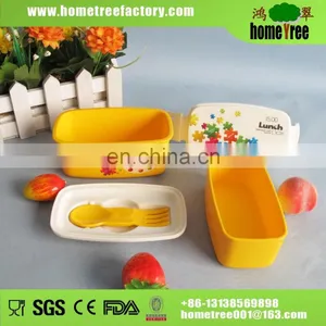 220ml 2 Compartments Plastic Food Container Rectangular With Lid thumbnail-4