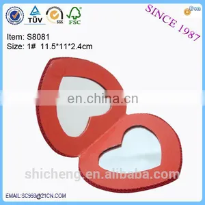 2016 Heart Shaped Pocket Mirror With Led Light thumbnail-1