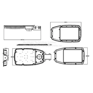 LED Street Light Housing MLT-SLH-BL-II thumbnail-2