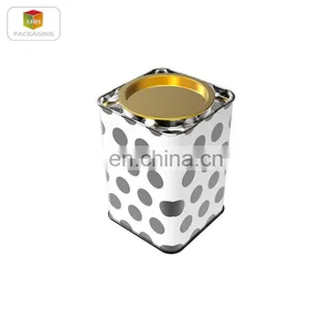 Popular Square Metal Tea Tin Can / Candy/ Coffee Tin Box thumbnail-1