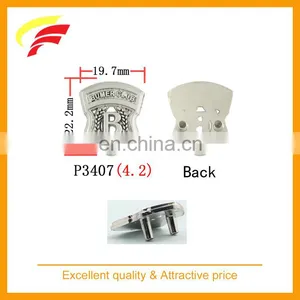 Metal Badge , Zinc Alloy Label Buckle, Metal Rivet With Embossed Logo for Garment thumbnail-3