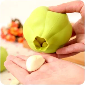 Free Sample Food Grade Nontoxic Silicone Kitchen Accessories Garlic Stripper thumbnail-3