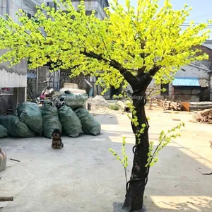 2.5 Meter Height Artificial Crooked Trunk Peach Fruit Tree thumbnail-1