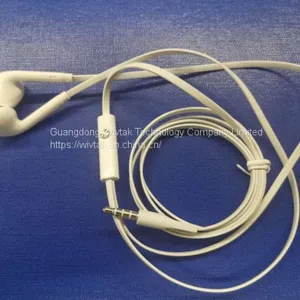 OEM/ODM Flat Cable Wired Earphone Handsfree Mic Headphone In-ear Headset Water Proof Earbugs Noise Cancelling Ear Pieces thumbnail-1